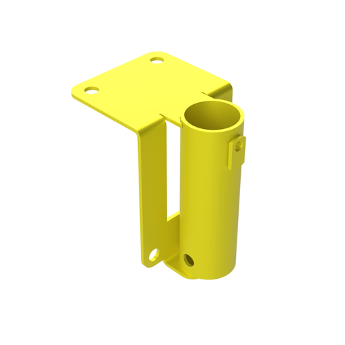 Safety Rail Co. Flush Mount Bracket, Single, Yellow