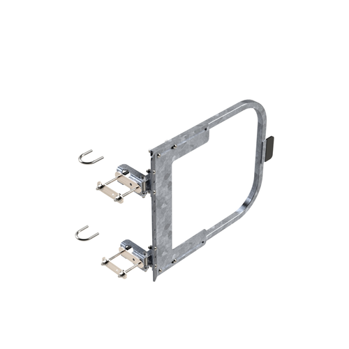 Safety Rail Co. Adjustable Self-Closing Gate, 19-25", Galvanized
