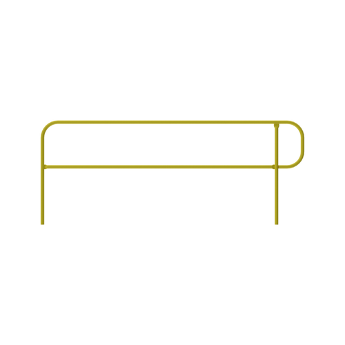 Safety Rail Co. Pit Finish Safety Rail, 9 ft, Yellow