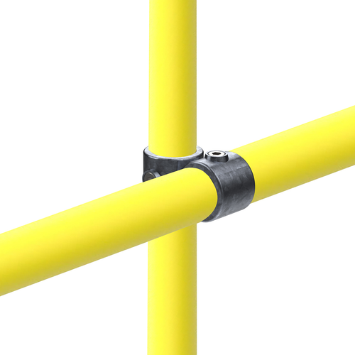 Safety Rail Co. Modular Galvanized Pipe Fitting, Crossover, 1-1/4 in