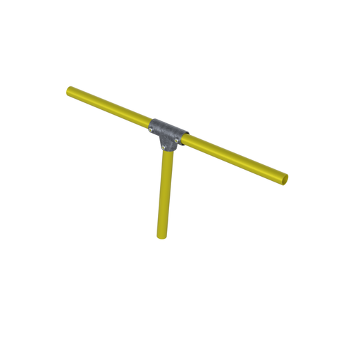 Safety Rail Co. Modular Galvanized Pipe Fitting, Three Socket Angle Tee, 1-1/2 in