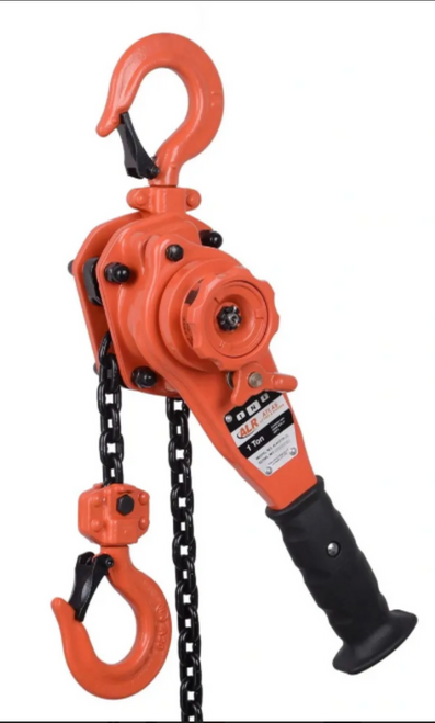 Atlas Lifting and Rigging ALH 1 Ton Lever Chain Hoist 2200 lbs 10 Ft. Chain