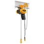 Harrington SEQG Series Single-Phase Hoist with Geared Trolley, 1,000 lbs, 10 ft Lift
