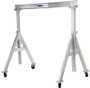 2ALU1008 GANTRY CRANE - 2 TON, 10' SPAN, A SERIES ALUMINUM ADJUSTABLE HEIGHT Overall Height: Min: 6' - 8'' Max: 9' - 2'' SPANCO 2ALU1008 GANTRY CRANE - 2 TON, 10' SPAN, A SERIES ALUMINUM ADJUSTABLE HEIGHT Overall Height: Min: 6' - 8'' Max: 9' - 2'' SPANCO