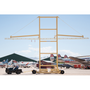 Rigid Lifelines Standard Griffin Wheeled System, 2-Person, 30 ft Track, 10 ft Arm Reach
