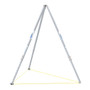 Spanco 1-Ton Tripod - Steel Adjustable - 8'7" to 13'9" Height - Flat Aluminum Feet