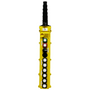 Duct-O-Wire L Series Pendant Push Button Station, 10-Button, Slim Profile, Single Speed, Momentary On/Off