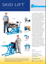 Bishamon  SkidLift Foot Operated Skid Truck, 2200 lb. Capacity, 20-1/2"W x 42-1/2"L Forks