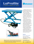 Bishamon Lo-Profile LX-100W Scissor Lift Table, Capacity 2,200 lbs
