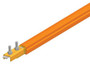 Conductix Safe-Lec 2 Conductor Bar 160 A Copper, Orange PVC Cover, w/ Splice Joint, 4.5 M