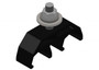 Conductix Safe-Lec 2 Hanger Clamp, 2-Pole, Standard Heat, Black Acetyl