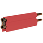 Conductix 8-Bar Conductor Bar, 250 A, Copper / Stainless Clad, Red Medium Heat Cover, 5 FT Length