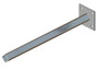 Conductix Collector Mounting Bar, Single Post, 1.0 inch sq, 24 inch L