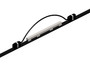 Conductix 8-Bar Expansion Section, 40 A, Stainless Steel, Black UV Resistant PVC Cover, 10 FT Length