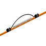 Conductix 8-Bar Expansion Section, 40 A, Stainless Steel, Orange PVC Cover, 10 FT Length