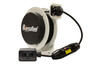 VersaReel Spring-Driven Cable Reel, 12AWG/3 Conductors, 25FT, w/Quad Receptacle Box, 15A, w/GFCI Conductix XA-VR25-123G-R15