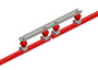 Conductix Hevi-Bar II, Power Interrupting Section, 500 A, Red Medium Heat Polycarbonate Cover, 30 ft L