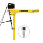 OZ Lifting 500 Lb. Tele-Pro Davit Crane with 12V DC Electric Winch