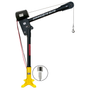 OZ Lifting 1200 Lb. Carbon Fiber Davit Crane with 12V DC Electric Winch