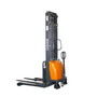 EKKO EA15A Semi-Electric Straddle Stacker, 3,300 lb Capacity, 118" Height