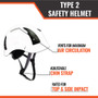 APEX Type 2 Class C Safety Helmet Grey Clear