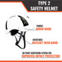 APEX Type 2 Class C Safety Helmet Orange Clear