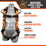 WARTHOG ® TONGUE AND BUCKLE FULL-BODY HARNESS (WITH X-PAD) 2XL