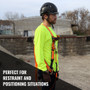 4' - 6' ADJUSTABLE RESTRAINT LANYARD WITH 2 STEEL SNAP HOOKS