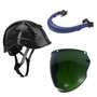 APEX Type 2 Class C with Face Shield White Gas Cutting & Welding Toric Face Shield Window, Shade 5 Green