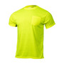 High Visibility Yellow Safety Short Sleeve Shirt - XL