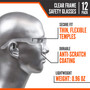 Safety Glasses Clear 12 Pairs