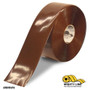 Mighty Line 4" Brown Solid Color Tape - 100' Roll - Safety Floor Tape
