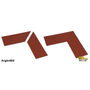 Mighty Line 4" Wide Solid Brown 10" Long Angle - Pack of 25