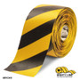Mighty Line 6" Yellow Floor Tape with Black Chevrons - 100' Roll