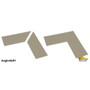Mighty Line 4" Wide Solid Gray 10" Long Angle - Pack of 25