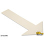 Mighty Line Solid White Arrow - Pack of 50 - Floor Marking