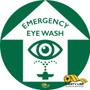 16" Emergency Eye Wash Floor Sign