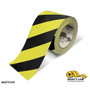 Mighty Line 4" Yellow with Black Chevrons AntiSlip Floor Tape - 60' Roll