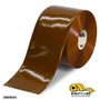 Mighty Line 6" Brown Solid Color Tape - 100' Roll - Safety Floor Tape