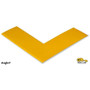 Mighty Line 2" Solid Yellow Floor Tape Angle - Pack of 100