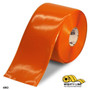 Mighty Line 6" Orange Solid Color Tape - 100' Roll - Safety Floor Tape