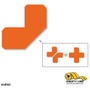 Mighty Line 2" Orange Half Angle - Pack of 100