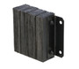 Vestil Laminated Rubber Dock Bumper - 12 In. x 14 In. x 4-1/2 In. - Black