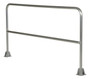 Vestil Aluminum Pipe Safety Railing - 84 In. Length - Silver