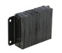 Vestil Laminated Rubber Dock Bumper - 12 In. x 18 In. x 4-1/2 In. - Black