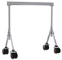 Vestil Aluminum Adjustable Height Gantry Crane with Pneumatic Rubber Casters - 15 Ft. Wide x 12 Ft. Max Usable Height 4,000 lb - Silver