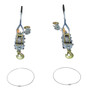 Vestil Galvanized Steel Cable Come-A-Long Winch Adjustable Kit For Aluminum Gantry Crane Models