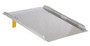 Vestil Aluminum Diamond Tread Hand Truck Dock Board with Curbs - 71-7/8 In. x 37-1/4 In. x 16-1/8 In. 800 lb - Silver