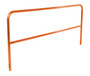 Vestil Aluminum Pipe Safety Railing - 120 In. Length - Orange