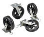 Vestil Cast Iron Swivel V-Groove Casters - 8 In. x 2 In. For Aluminum Gantry Crane Models 2,000 lb